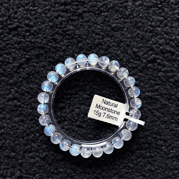Natural Moonstone bracelet 7.6mm Carousel 1