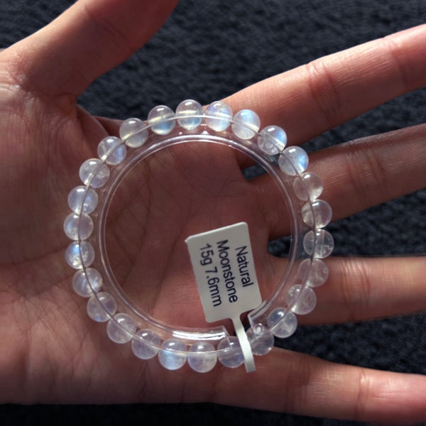 Natural Moonstone bracelet 7.6mm Carousel 2