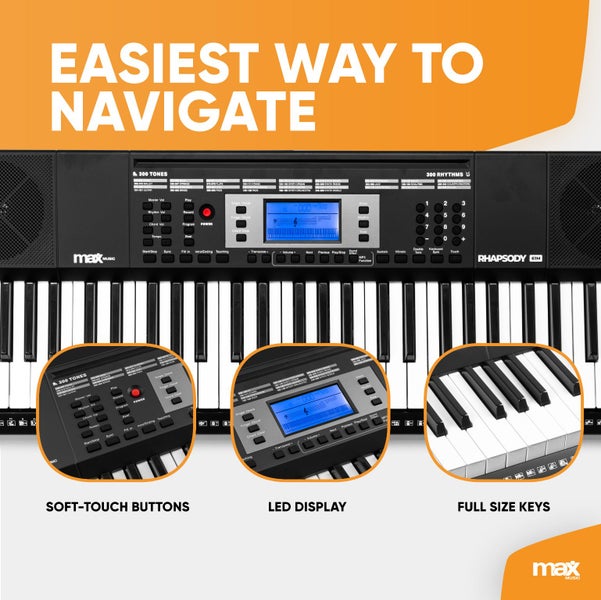 Electronic Keyboard 61-key Touch Sensitive Carousel 12