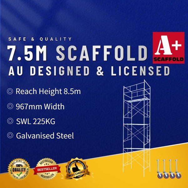 7.5m scaffolding mobile set (medium) include handrail Carousel 1