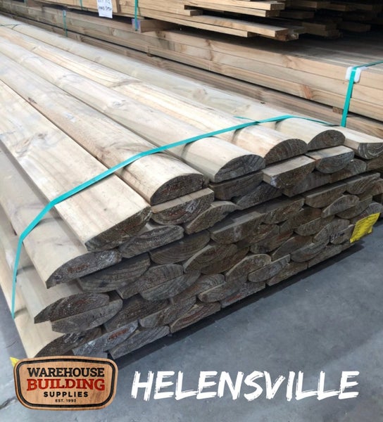 Edged half rounds 150x50 (140x35) 6.0mtr $68.95 each!! Carousel 1