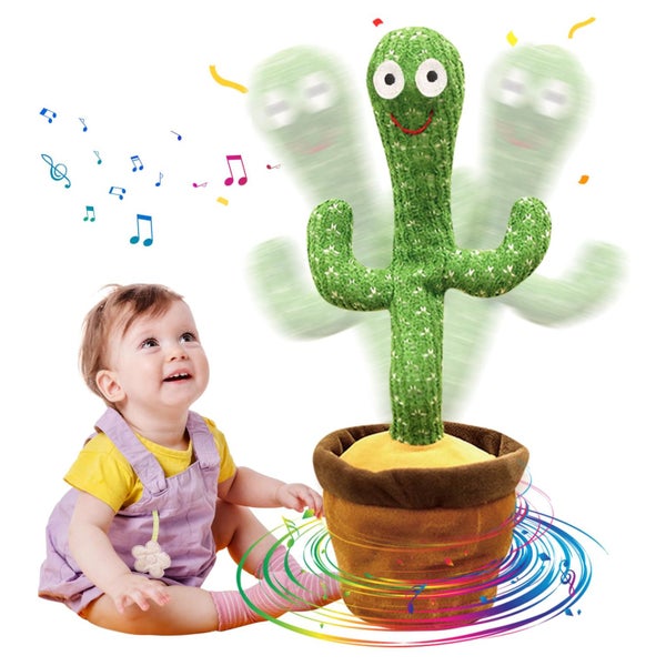 Mimicking Dancing Cactus Talking & Singing Light-Up Plush Toy for Babies Carousel 2