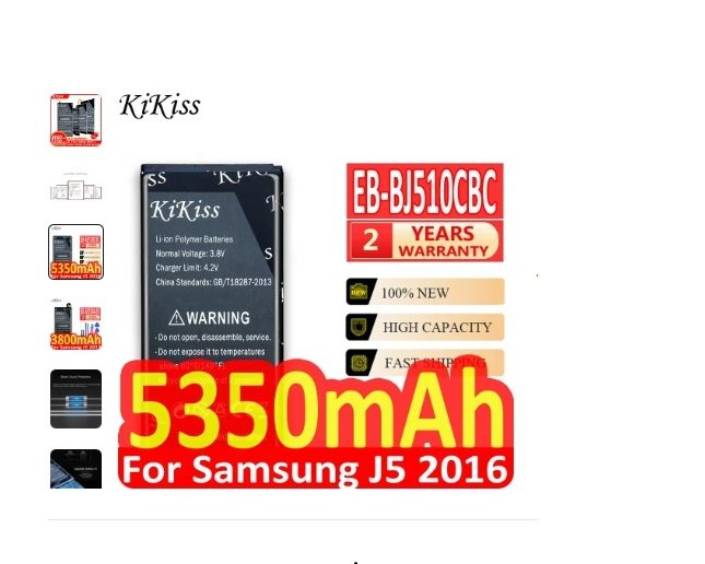 KiKiss Battery For Samsung Galaxy J5 Carousel 2