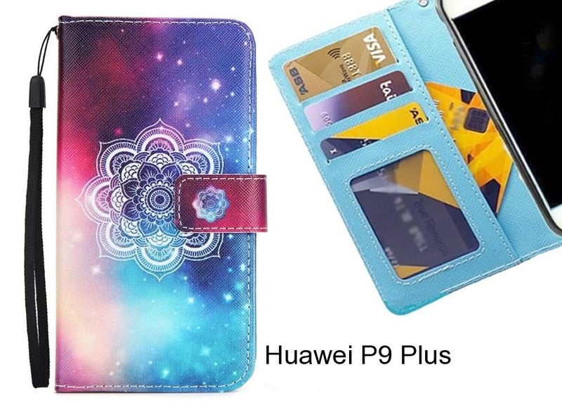Huawei P9 Plus case 3 card leather wallet case printed ID Carousel 1