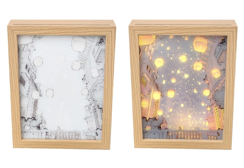 LED Illuminated Picture night light - Wishing lights Carousel 1