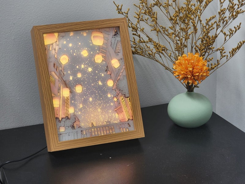 LED Illuminated Picture night light - Wishing lights Carousel 2