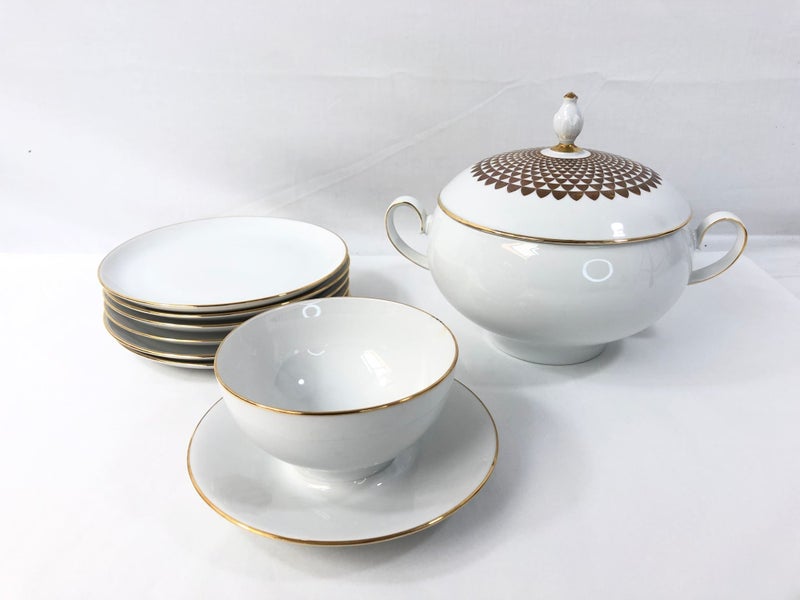 Eschenbach - Tureen & Condiment Bowl & Side Plates (19118)629538072956171117