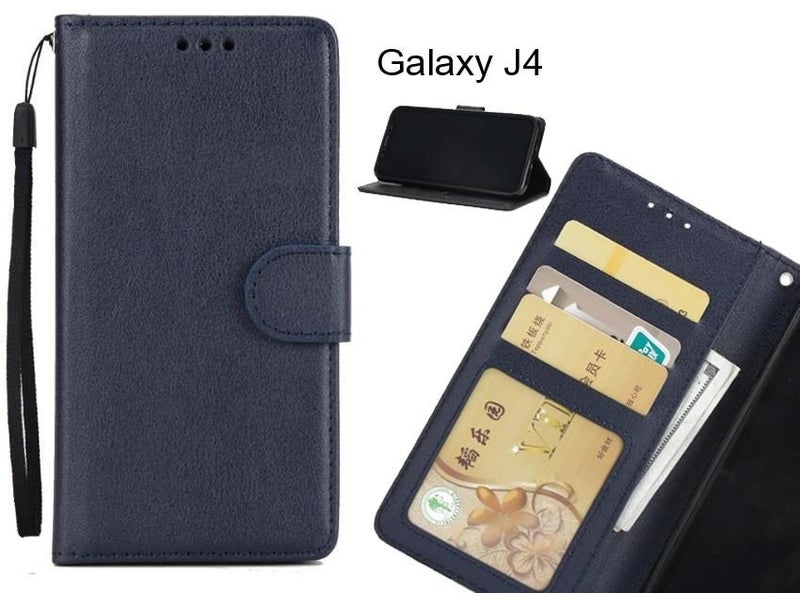 Galaxy J4 case Silk Texture Leather Wallet Case Carousel 1