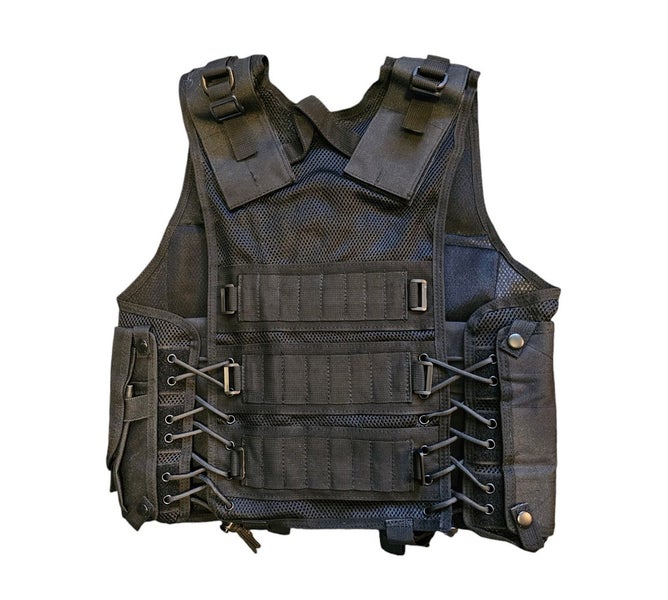 *ON SALE!* DELUXE Cross Draw Tactical Assault Vest V2 BK Carousel 2