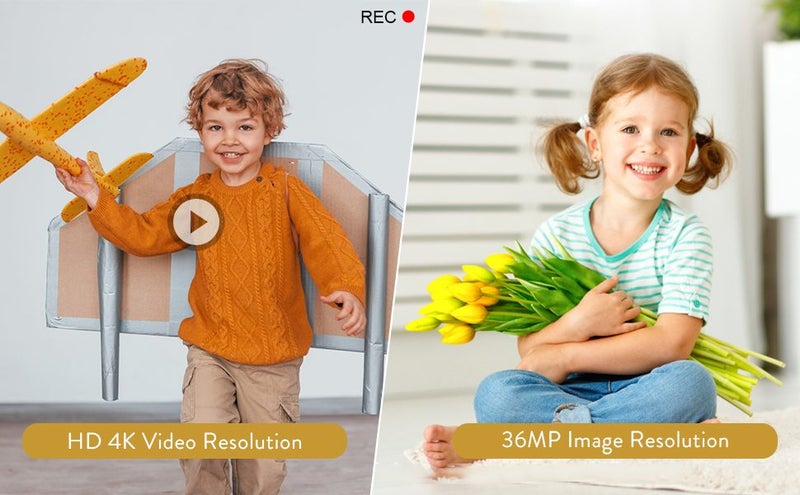 Video Camera Camcorder HD 4K 48MP Video Recorder Camera Vlogging Camera 3.0In LC Carousel 2