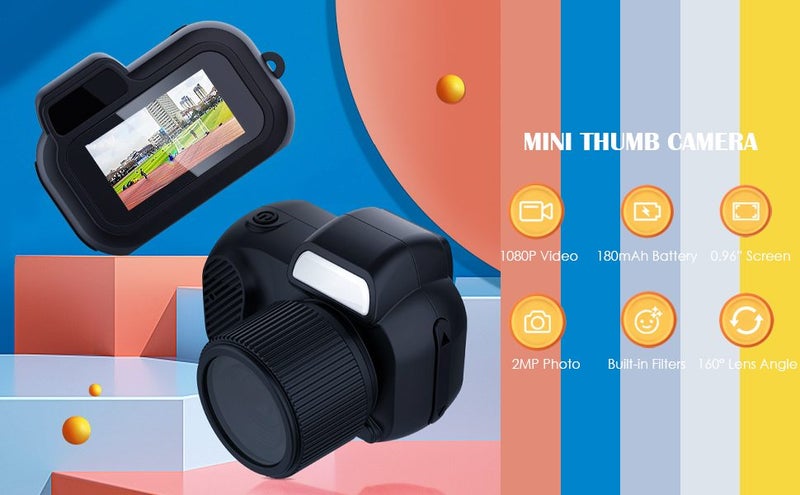 Mini Keychain Camera 1080P 2MP Mini Thumb Sized Camera Keychain Micro Video Came Carousel 1
