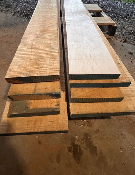 American Cherry - FAS - 210-290mm x 26-28mm x 2450mm - Rough Sawn - 0.15m3 Carousel 2