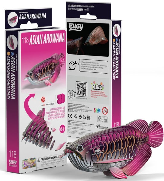 Eugy: Asian Arowana - 3D Paper Model Carousel 1