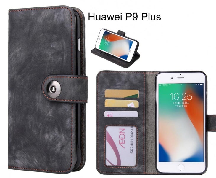 Huawei P9 Plus case retro leather wallet case Carousel 1