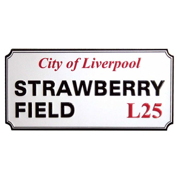 Strawberry Field Liverpool Sign Embossed Fridge Magnet Carousel 1
