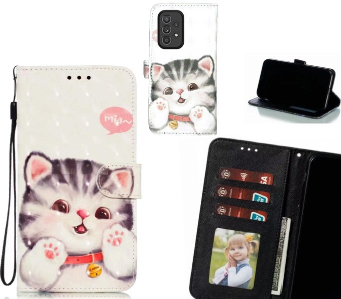 Samsung Galaxy A33 5G Case Leather Wallet Case 3D Pattern Printed Carousel 1