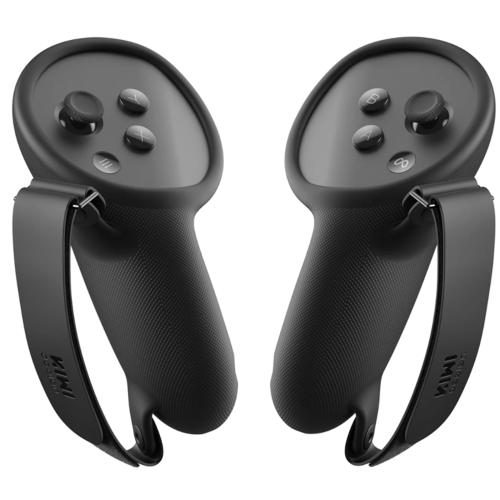Kiwi Design For META Oculus Quest 3 Knuckle Controller Grips Cover Black Colour Carousel 1