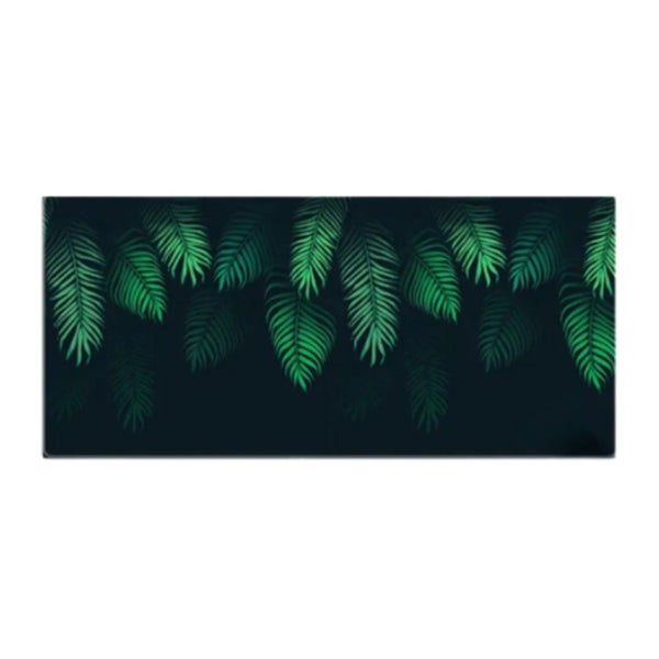 Mouse Pad Green 400X900x4mm Leaves Computer Keyboard Non Slip Rubber Mat Desk M Carousel 1