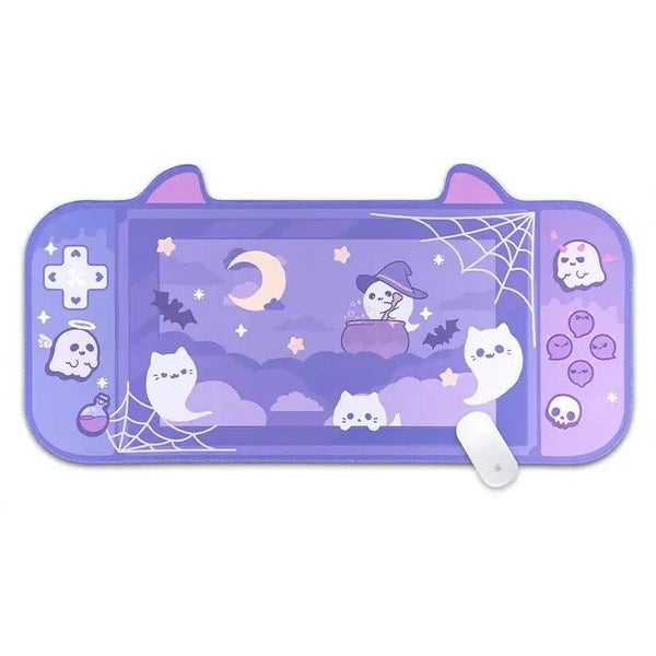 Mouse Pad Dark Violet Cute Kawaaii Game Non Slip Soft Rubber Mat For Computers Carousel 1
