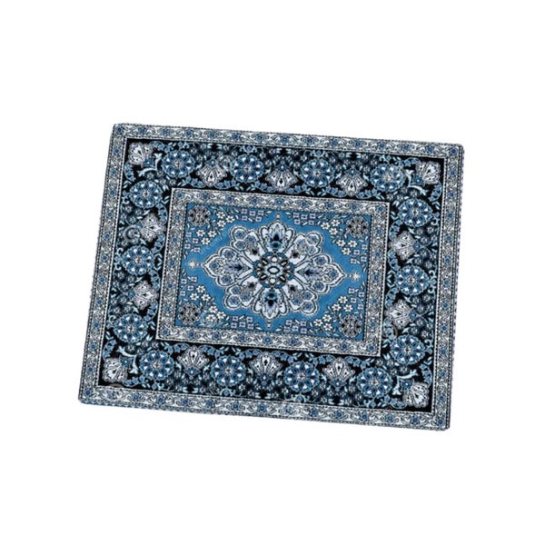 Mouse Pad Teal 22X18cm Persian Tribal Carpet Computer Office Desk Mat Desk Mats Carousel 1