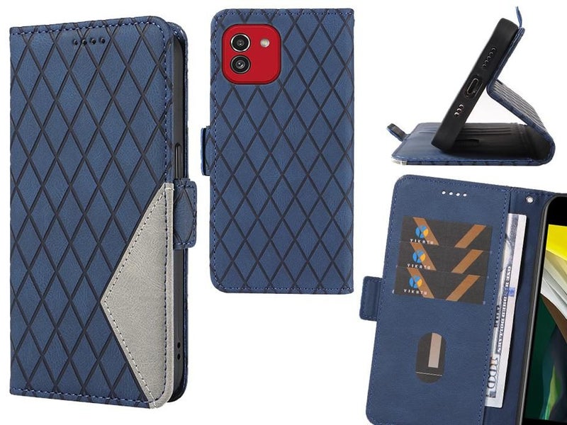 Samsung Galaxy A03 Case Grid Wallet Leather Case Carousel 1