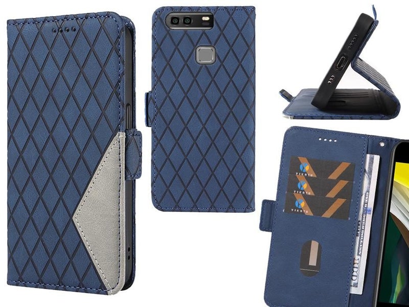 Huawei P9 Plus Case Grid Wallet Leather Case Carousel 1