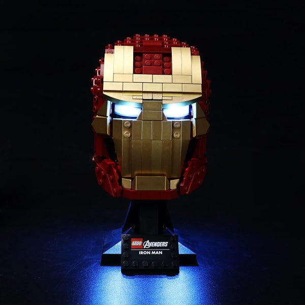 Lego Iron Man Helmet 76165 light kit Carousel 1