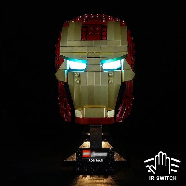 Lego Iron Man Helmet 76165 light kit Carousel 2