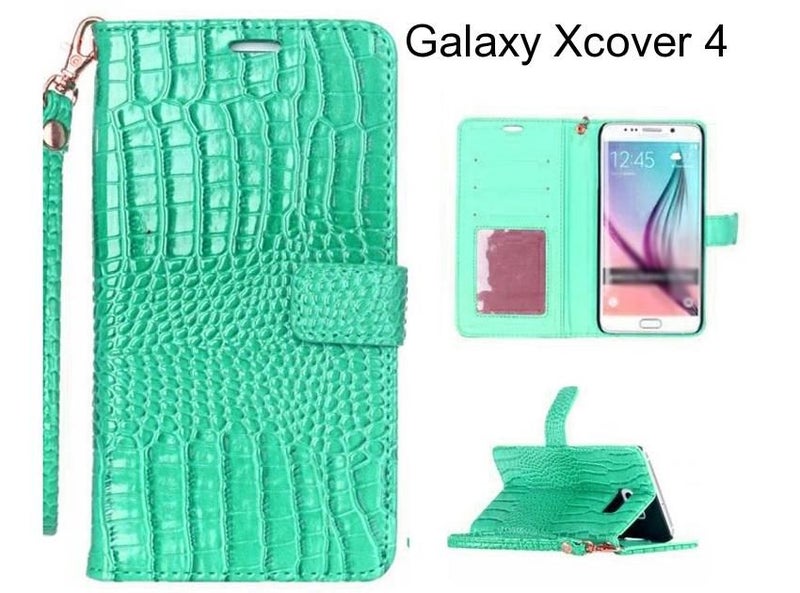 Galaxy Xcover 4 case Croco wallet Leather case Carousel 1