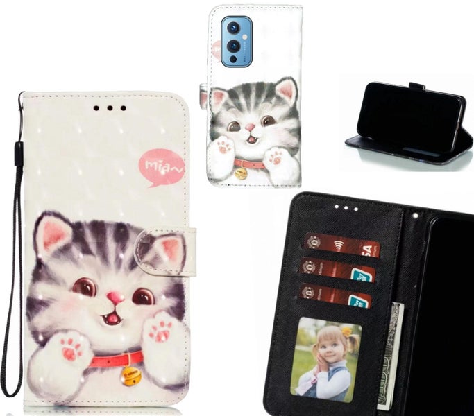OnePlus 9 Case Leather Wallet Case 3D Pattern Printed Carousel 1