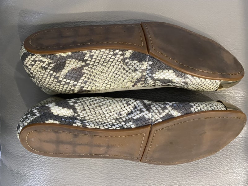 DIANE VON FURSTENBERG Python Ballet Flats Shoes Carousel 2