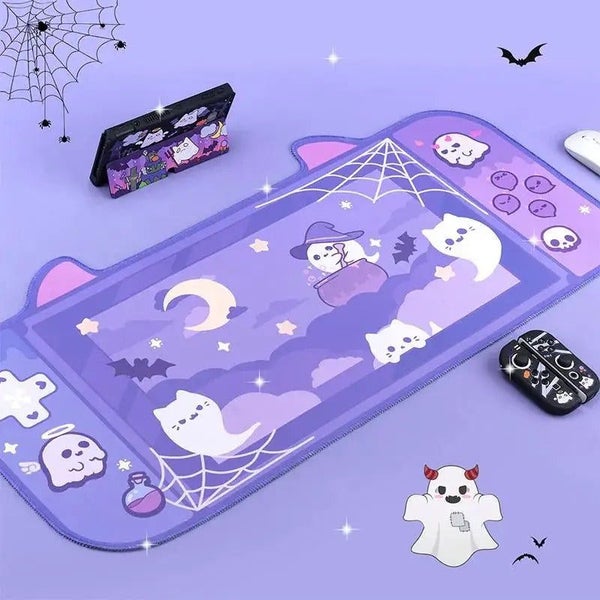Mouse Pad Dark Violet Cute Kawaaii Game Non Slip Soft Rubber Mat For Computers Carousel 5