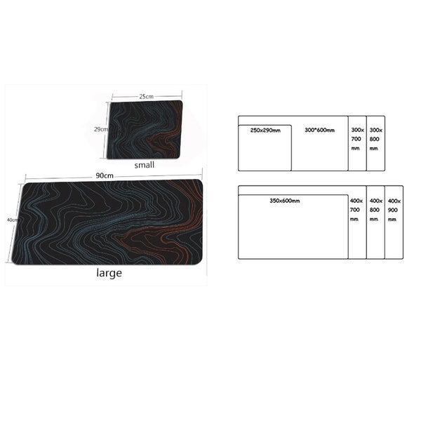Mouse Pad Metal Black 300X800x3mm Desk Gaming Laptop Accessories Desk Mats HOD Carousel 2