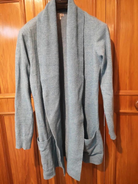 Blue longline cardigan Carousel 1