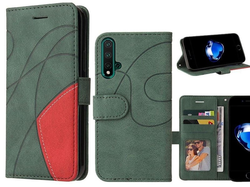 Huawei nova 5 Case Wallet Premium Denim Leather Cover Carousel 1