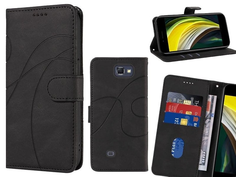 Galaxy Note 2 Case Wallet Fine PU Leather Cover Carousel 1