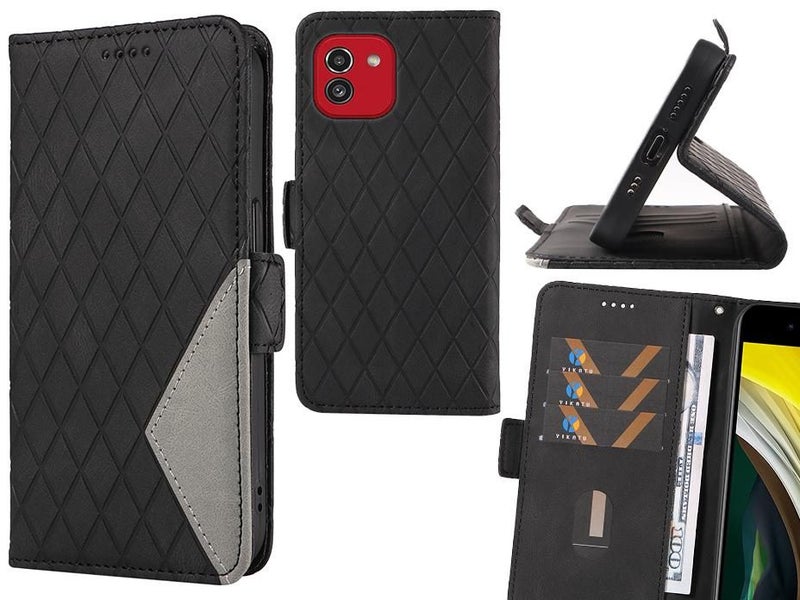 Samsung Galaxy A03 Case Grid Wallet Leather Case Carousel 1
