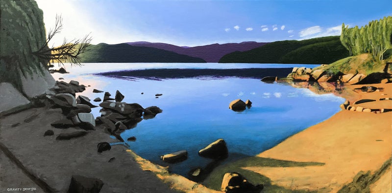 North Arm Beach, Rakiura Stewart Island – original painting by Gravity George Carousel 1
