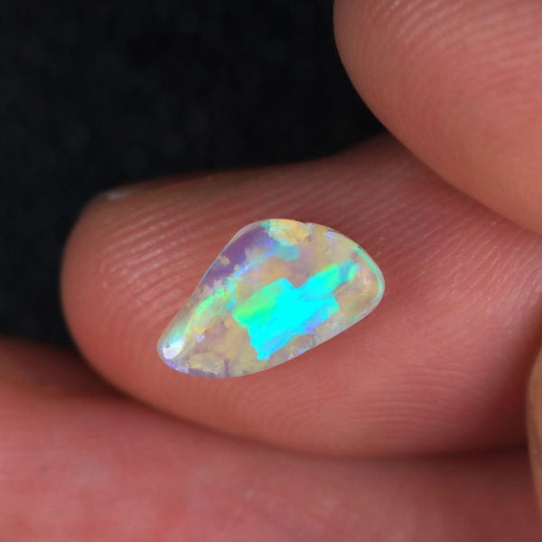 0.85CT EXCELLENT 100% NATURAL LIGHTNING RIDGE LIGHT OPAL Carousel 7