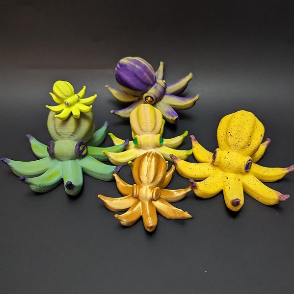 Banana Octopus Ornament Creative Home Decor Unique Display Piece for Living Room Carousel 2