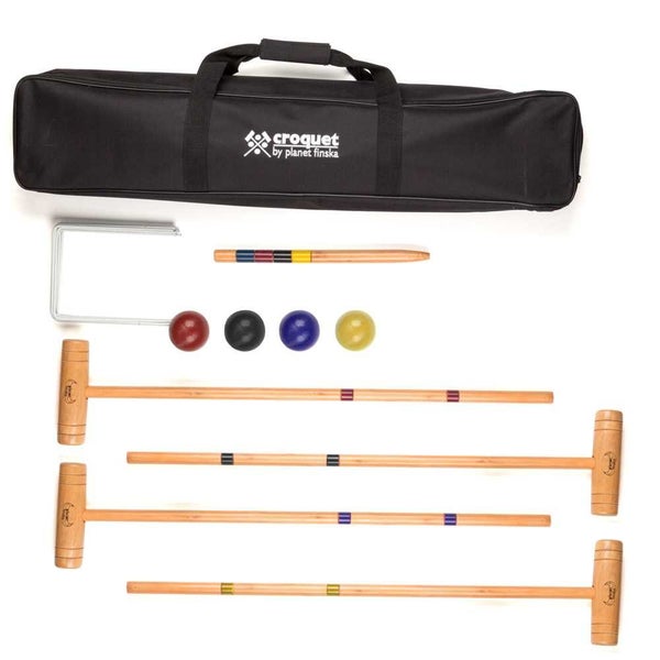 Planet Finska Family 4 Mallet Croquet Set Carousel 1