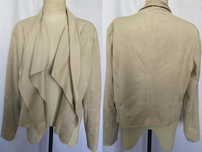 SHOP MINDFULLY KIWI DESIGN *LOOBIE'S STORY* FAUX LEATHER SUEDE DUSTER JACKET(16) Carousel 1