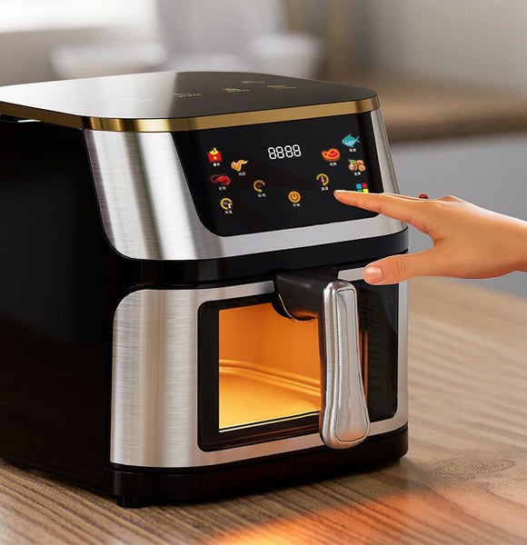 10L Air Fryer with Window Black 1400W Carousel 2