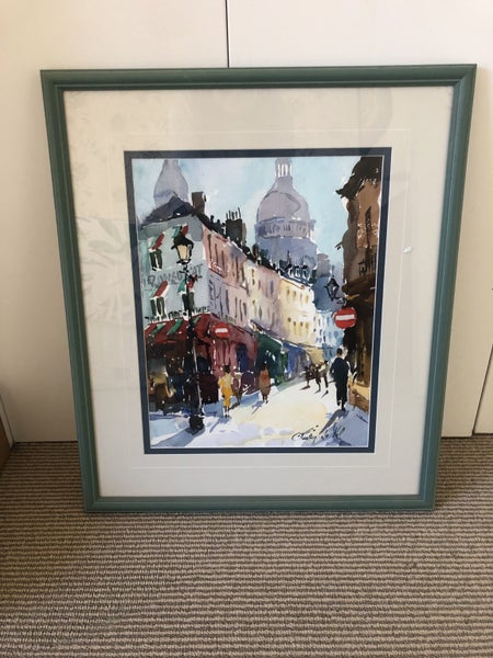 Gaston De Vel - Rue Des Norvins Paris Watercolour Carousel 1