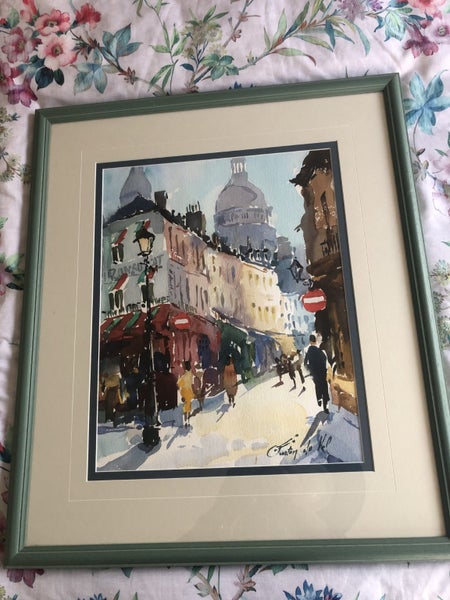 Gaston De Vel - Rue Des Norvins Paris Watercolour Carousel 2