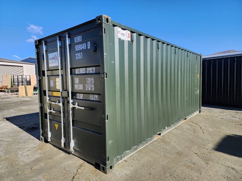 20ft GP Green shipping container - (In Cromwell now) Carousel 1