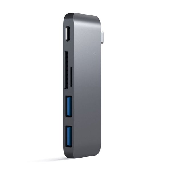 Satechi USB-C Type-C Pro MicroSD SD Card 2x USB 3.0 Hub - Space Grey Carousel 2
