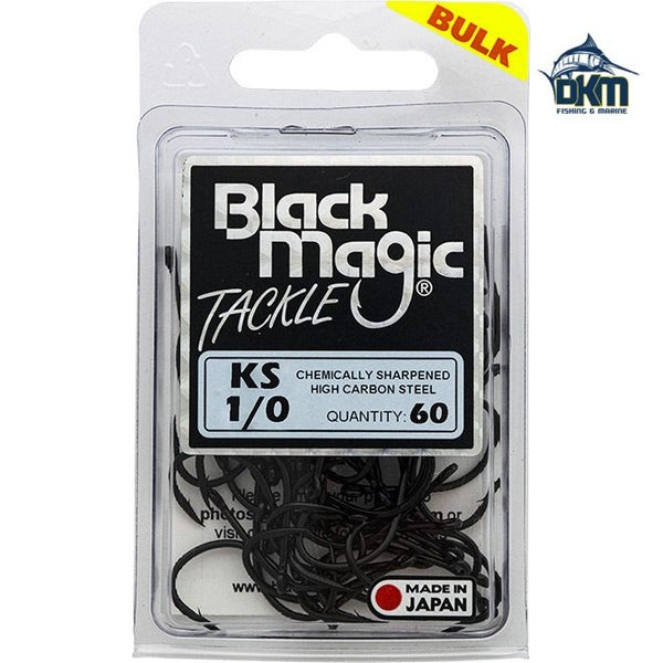 Black Magic KS Hooks Size 1/0 Bulk Pk60 Carousel 1