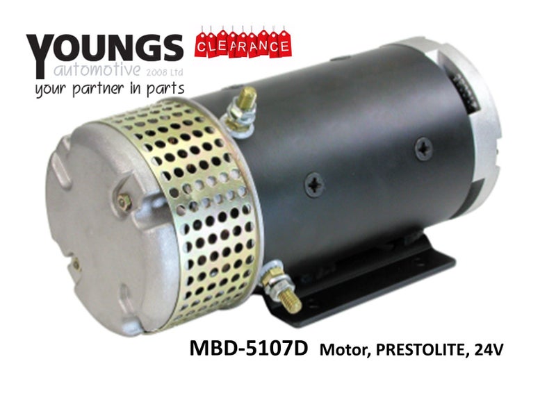 MBD-5107D Motor, OEM PRESTOLITE, 24V 3.2hp / 2.4KW, 3340RPM Carousel 1
