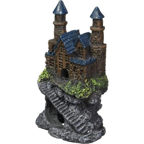 Mini Aquatic Ornament - Age of Magic Castle Blue Roof (10cm) Carousel 1